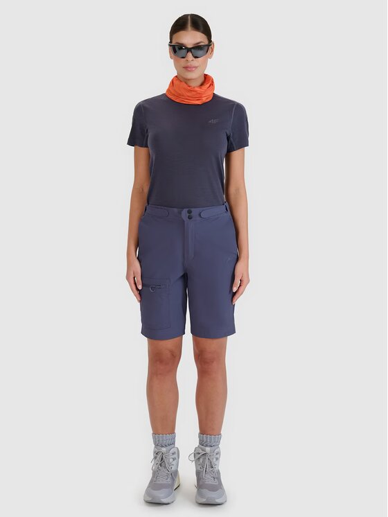 4F 4F Šortky 4FWSS25TFSHF0954-22S Čierna Regular Fit