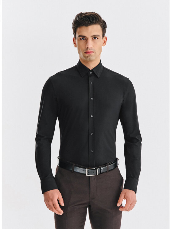 Pako Lorente Pako Lorente Koszula P25WF-1X-011 Czarny Slim Fit