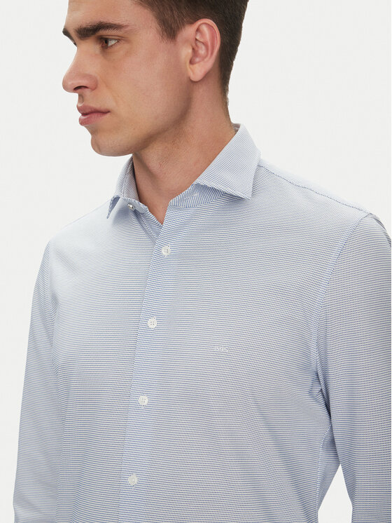 Michael Kors Michael Kors Košile MK0DS01555 Světle modrá Slim Fit