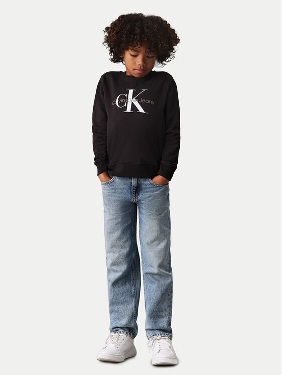 Calvin Klein Jeans Calvin Klein Jeans Μπλούζα Monogram IU0IU00675 M Μαύρο Regular Fit
