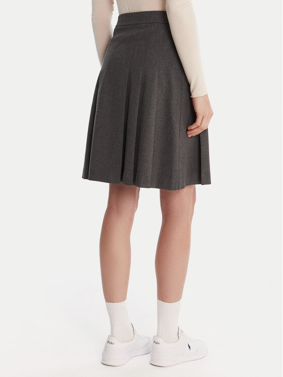 Lacoste Lacoste Plisovaná sukně JF5358 Šedá Regular Fit
