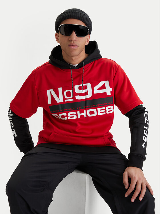 DC Shoes DC Shoes Mikina Dryden ADYFT03411 Červená Regular Fit