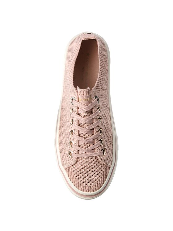 Tommy Hilfiger Tommy Hilfiger Tennis Knitted Light Weight Lace Up FW0FW03362 Rose