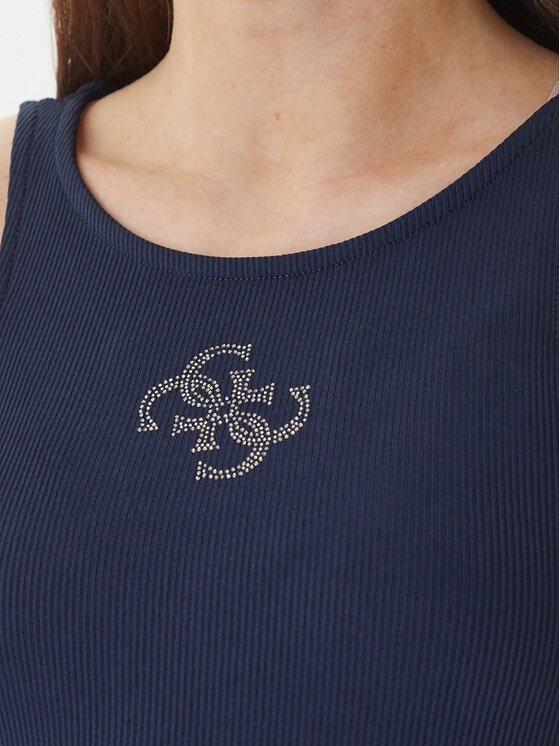 Guess Guess Top W6RP39 KD092 Mornarsko modra Regular Fit