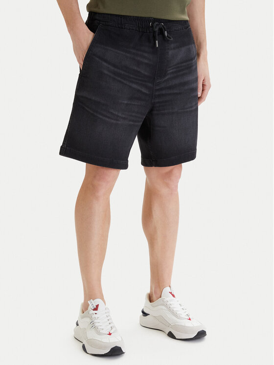 Guess Jeans Guess Jeans Джинсові шорти M6GD35 D8003 Чорний Relaxed Fit