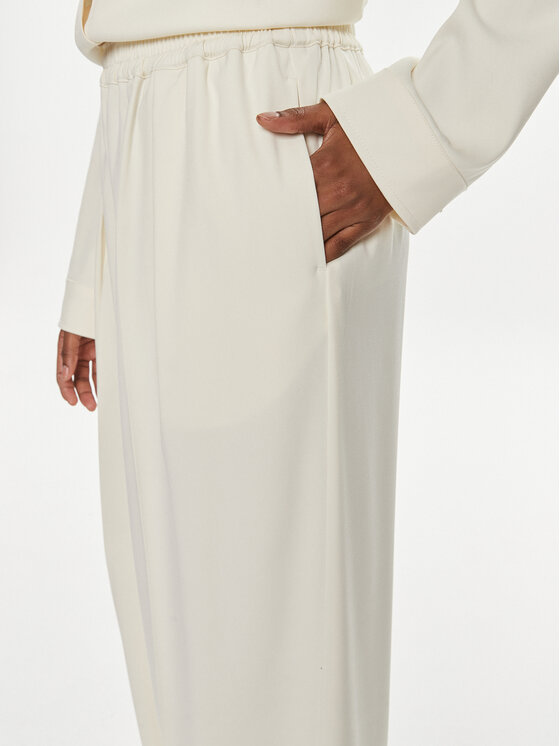 Samsøe Samsøe Samsøe Samsøe Pantaloni di tessuto Julia F23100048 Écru Relaxed Fit