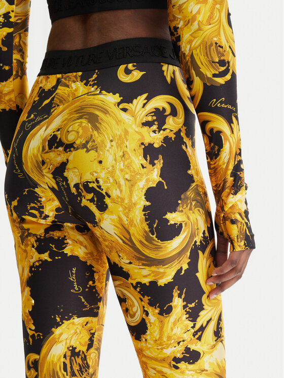 Versace Jeans Couture Versace Jeans Couture Легінси 80HAC101 JS532 Чорний Slim Fit