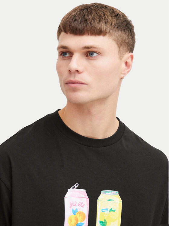 Solid Solid T-shirt 21108243 Nero Relaxed Fit