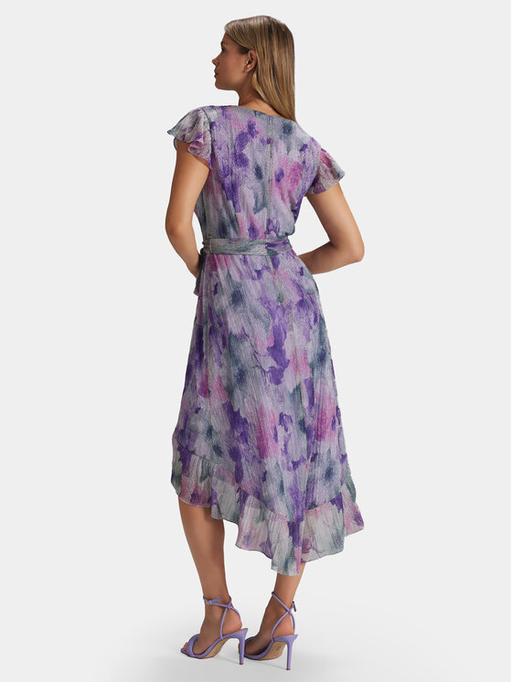 Swing Swing Sukienka letnia 5AG14300 Fioletowy Regular Fit