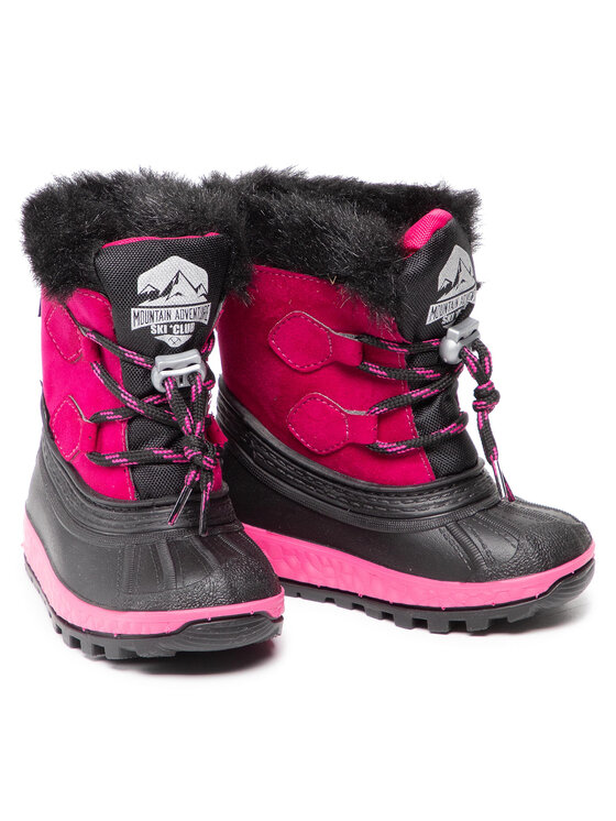 Boatilus Boatilus Снігоходи Kd Joggy Sint Leather Boot NJ16 VAR.21ZU Рожевий