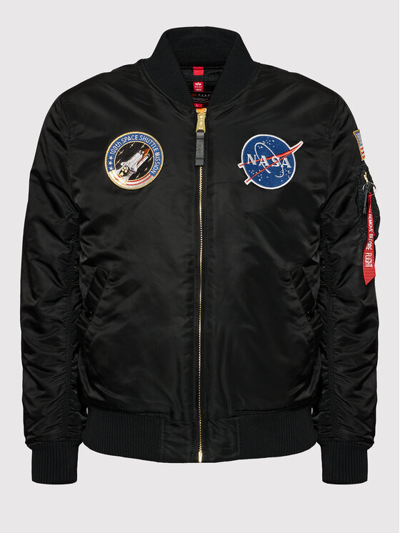 Alpha Industries Alpha Industries Bomberjacke Nasa 166107LP Schwarz Slim Fit