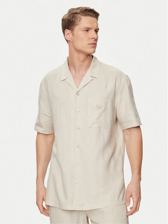 Emporio Armani Underwear Emporio Armani Underwear Camicia 211880 4R467 00040 Beige Regular Fit