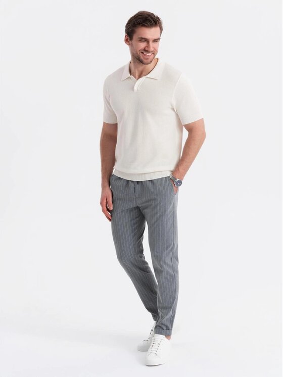 Ombre Ombre Polo OM-POSS-0117 Écru Regular Fit