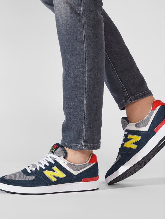 New balance bleu marine jaune online