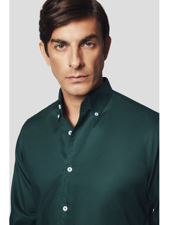 Lancerto Lancerto Koszula Ebba KO073224000026 Zielony Slim Fit