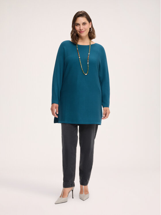 Fiorella Rubino Fiorella Rubino Sweter M216E002236N024 Turkusowy Over Fit