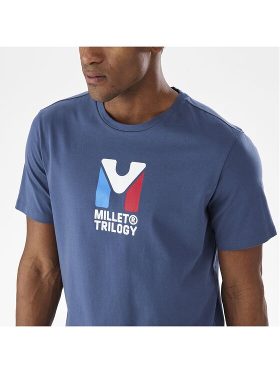 Millet Millet T-Shirt Chamonix Trilogy Ts Ss M Granatowy Regular Fit