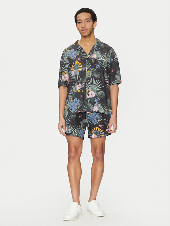 HUGO HUGO Cămașă Beach 50540065 Verde Relaxed Fit