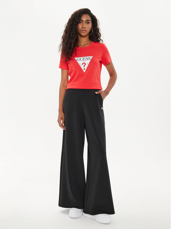 Guess T Shirt W1YI1B I3Z14 Czerwony Regular Fit Modivo.pl