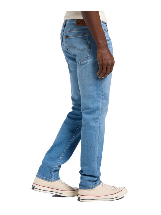 Lee Lee Jeansy 112363709 Niebieski Taper Fit