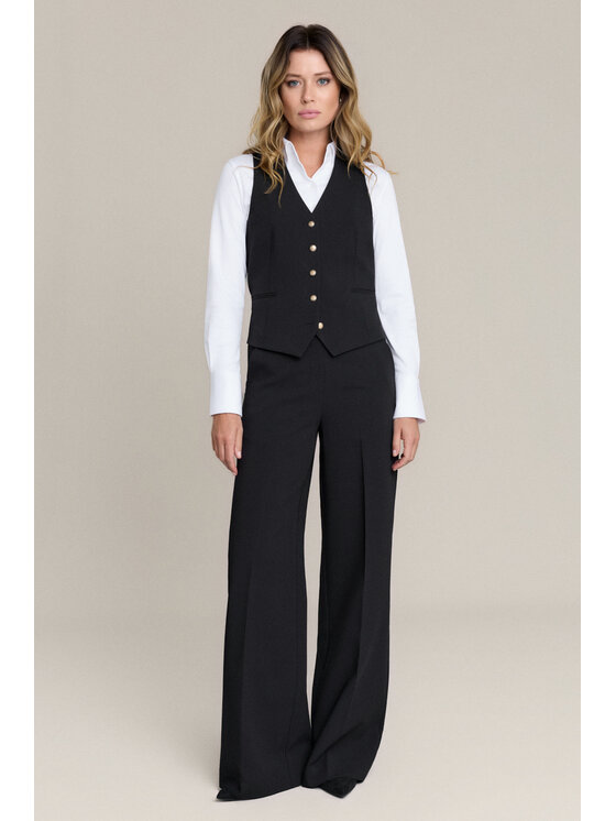 Lancerto Lancerto Kamizelka Antonella KA073126000012 Czarny Regular Fit
