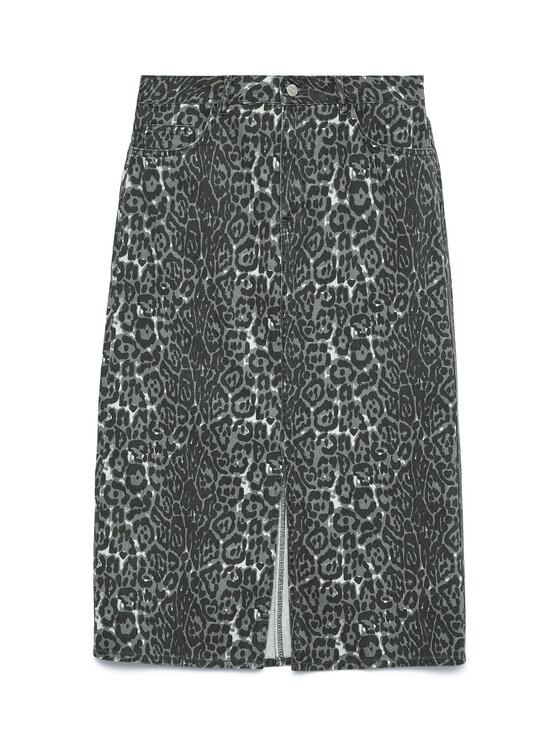 Vero Moda Vero Moda Džínová sukně Veri 10336316 Šedá Regular Fit