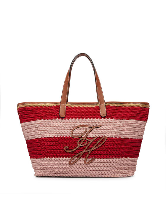Tommy Hilfiger Geantă Th Nautical Tote Crochet Str AW0AW18816 Colorat