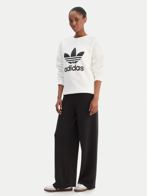 adidas adidas Mikina Trefoil GN2961 Bílá Regular Fit