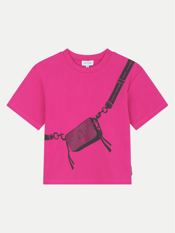 Marc Jacobs Marc Jacobs Тишърт W60388 D Розов Regular Fit
