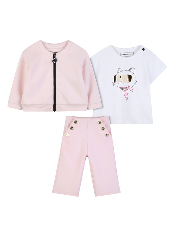 Karl Lagerfeld Kids Compleu trening Z31056 S Roz Regular Fit