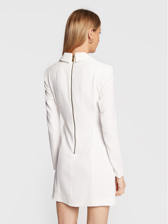 PINKO Pinko Коктейлна рокля Alejandra 1G1836 7624 Бял Slim Fit