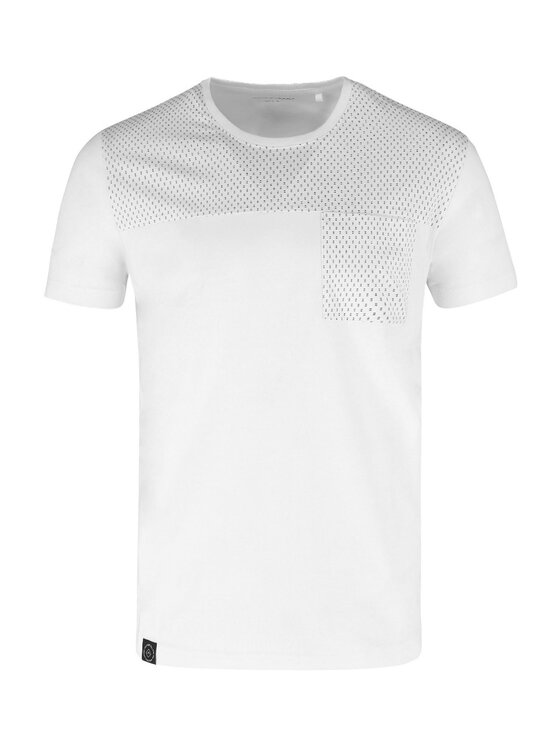 Volcano Volcano T-Shirt T-JOE Biały Regular Fit