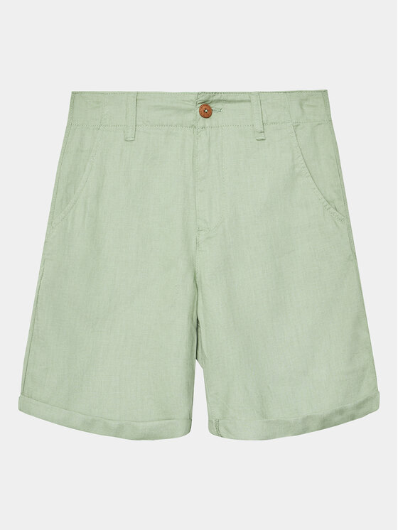 United Colors Of Benetton United Colors Of Benetton Auduma šorti 4BE7C901E Zaļš Regular Fit
