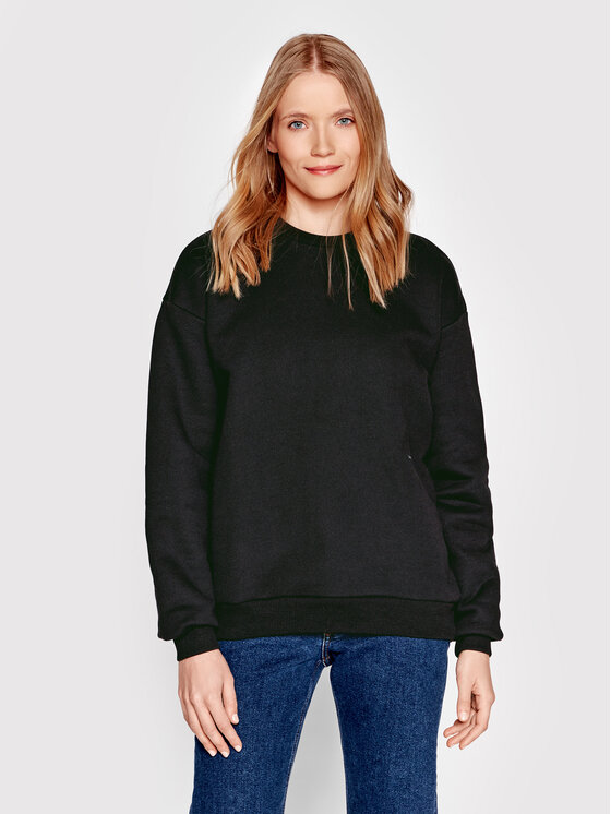 Americanos Americanos Mikina Unisex Portland Crewneck Černá Relaxed Fit