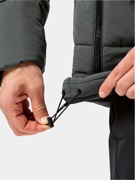 Jack Wolfskin Jack Wolfskin Žieminė striukė Karolinger Jkt 1207831 Žalia Regular Fit