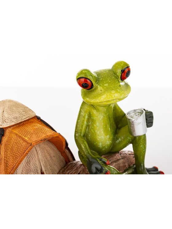 MIAhome MIAhome Figurka żaba na kempingu FROGG na biwaku Zielony
