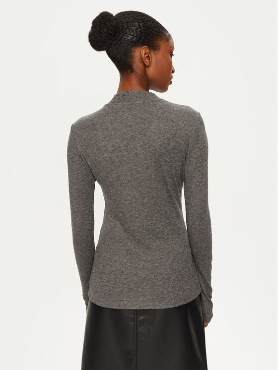 Calvin Klein Calvin Klein Bluză cu gât K20K208047 Gri Slim Fit