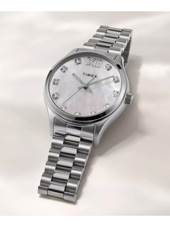 Timex Timex Hodinky TW2W85300 Strieborná