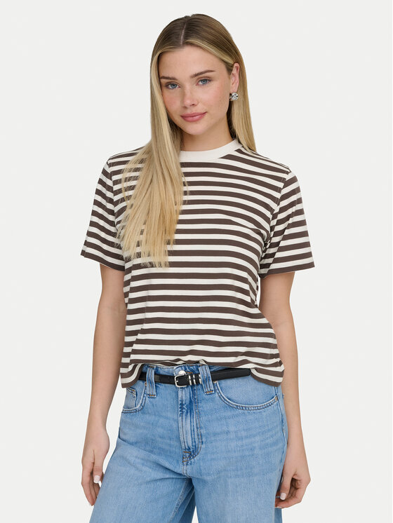 ONLY ONLY T-krekls Livina 15272227 Brūns Regular Fit