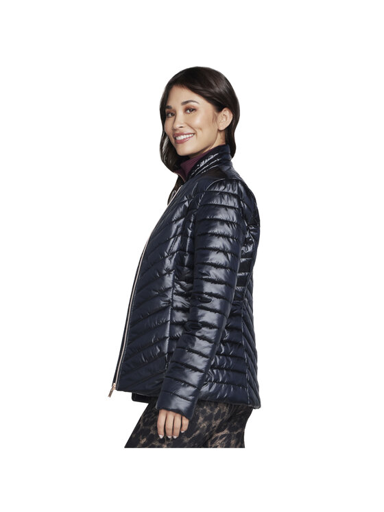 Skechers Skechers Giacca di transizione Skechers GO Shield Shine Jacket Nero Regular Fit