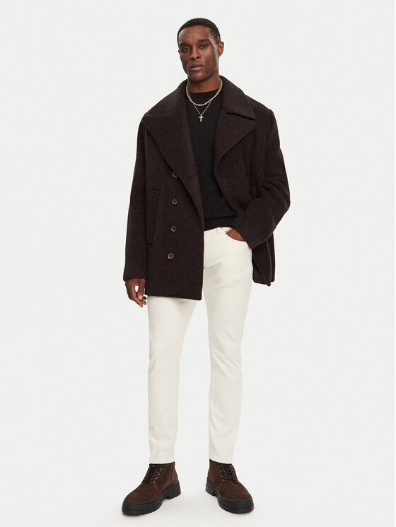 Dolce&Gabbana Dolce&Gabbana Vlnený kabát G038XT HUMR6 S8231 Hnedá Regular Fit