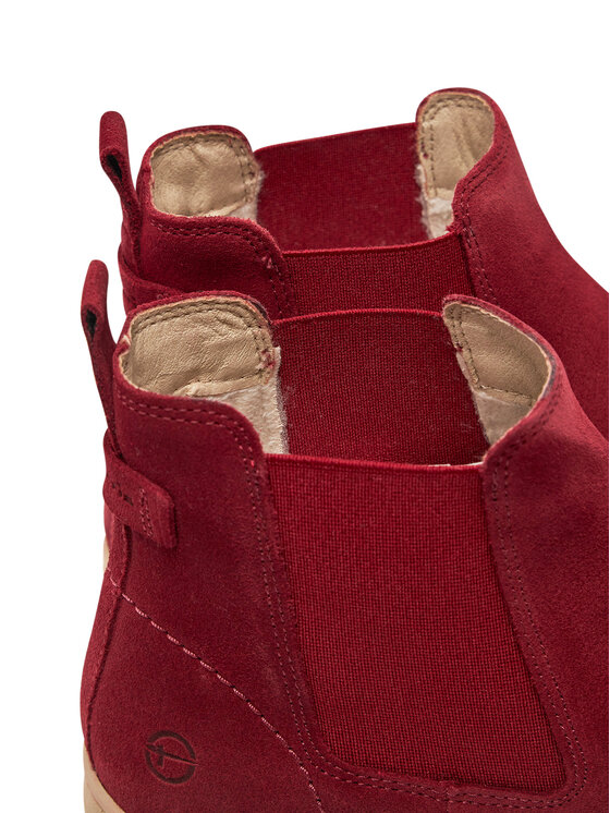 Tamaris Tamaris Kotníková obuv s elastickým prvkem 1-25405-43 Bordó