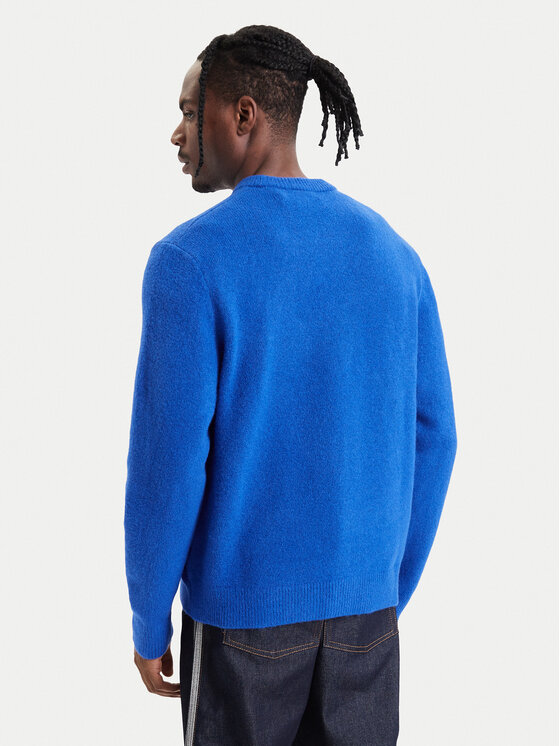 adidas adidas Πουλόβερ Trefoil Essentials Fully Knit Sweatshirt KS4890 Μπλε Regular Fit
