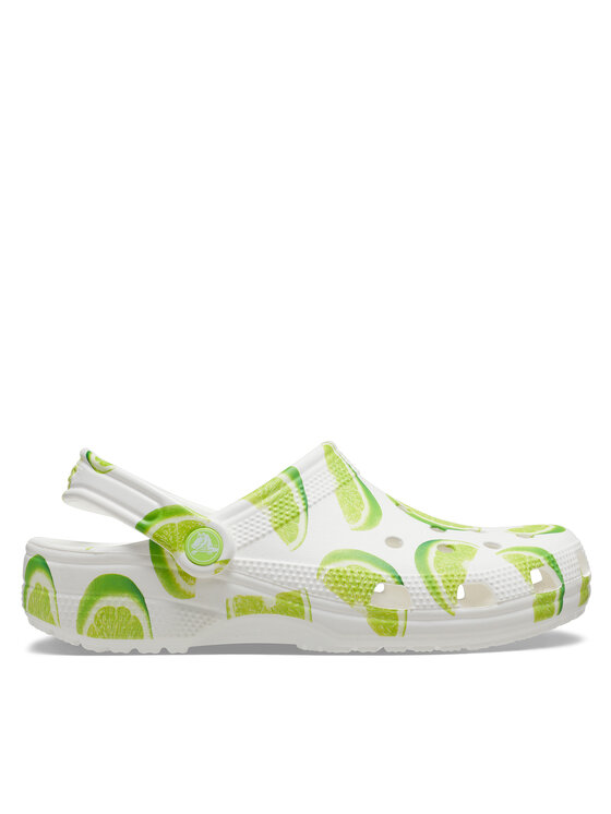 Şlapi Crocs Classic Fresh Fruits Clog 211008 Alb