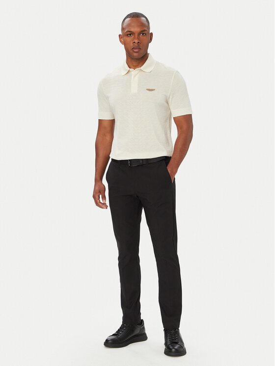 BOSS BOSS Poloshirt BOSS x ASTON MARTIN C-Prout 180 50565174 Creme Regular Fit