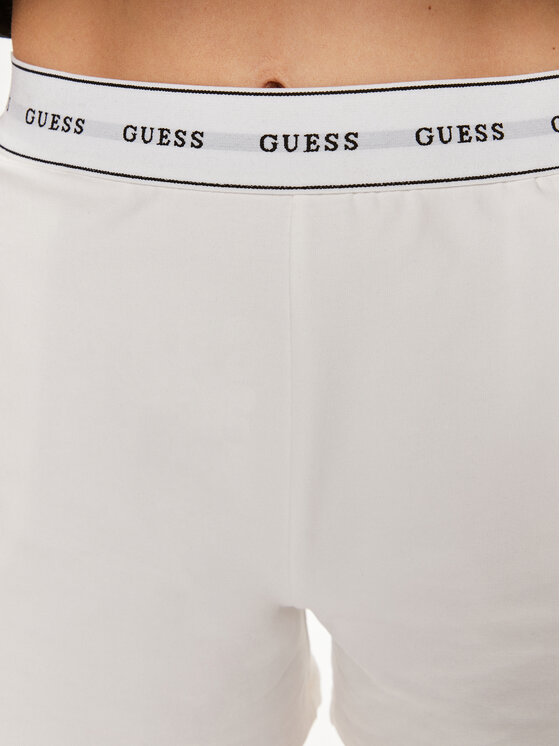 Guess Guess Szorty piżamowe Carrie O4GD02 KBS91 Biały Loose Fit