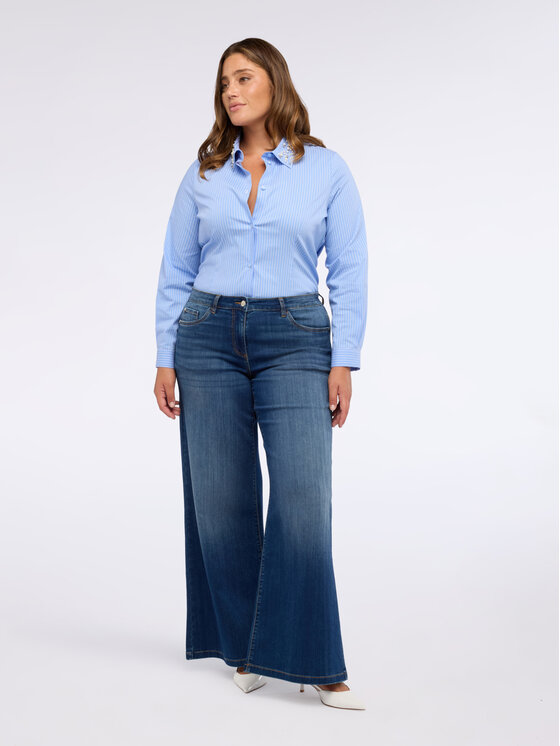 Fiorella Rubino Fiorella Rubino Koszula 5120T001363N0R4 Turkusowy A-Line Fit