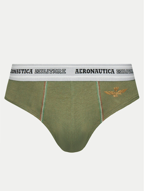Aeronautica Militare Aeronautica Militare Set od 2 para slip gaćica AM1USL002 Kaki