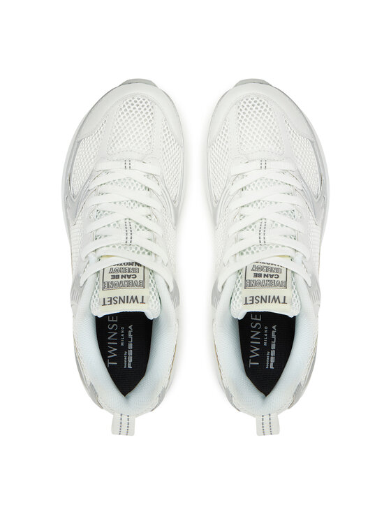 TWINSET TWINSET Sneakersy 251TCP030 Biały