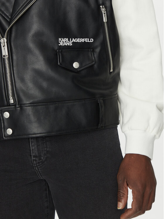 Karl Lagerfeld Jeans Karl Lagerfeld Jeans Kurtka przejściowa A1M15005 Czarny Regular Fit